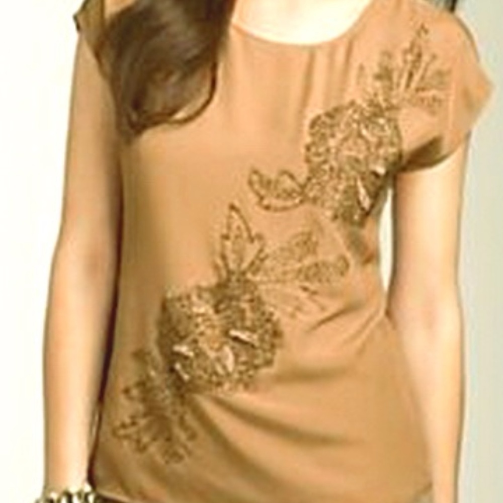 Talbots Beaded Blouse